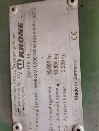 Самоходная косилка Krone BiG M 450 (2019 г.в., Б/У, Арт. 50110) | PROMLOT - фото 5